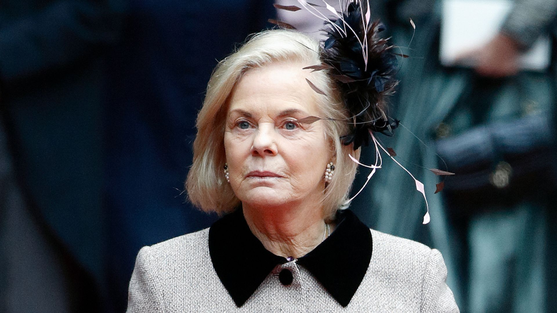 Katharine, Duchess of Kent in a grey outfit