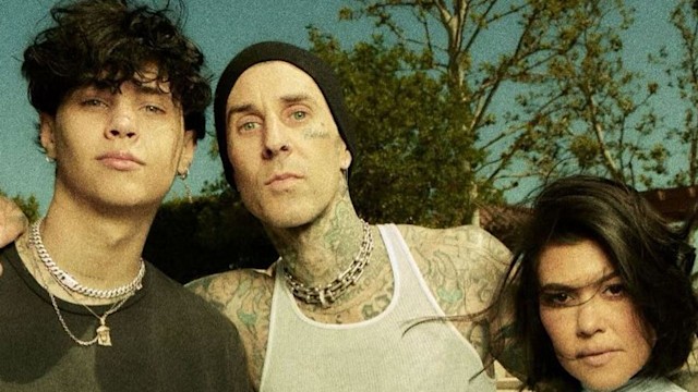 landon barker travis barker and kourtney kardashian