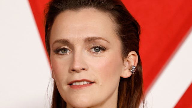 Charlotte Ritchie wearing a floral dress