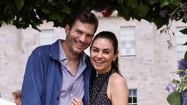 Ashton Kutcher and Mila Kunis attend Cartier Style Et Luxe at the Goodwood Festival of Speed on July 14, 2024 