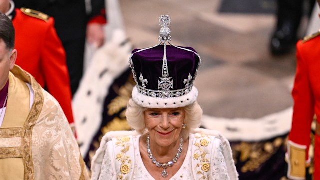 The moment Queen Camilla was crowned
