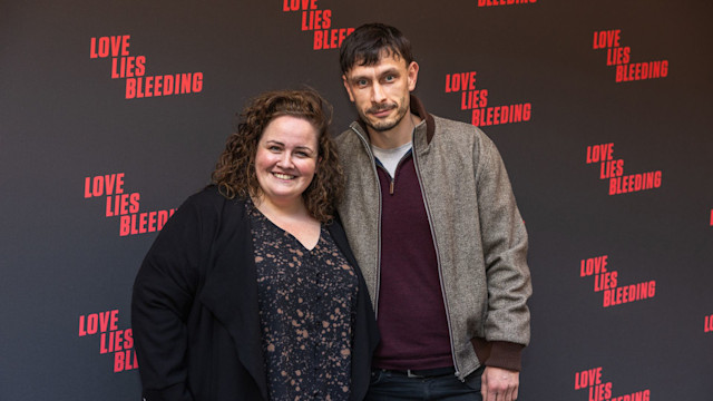 Jessica Gunning (L) and Richard Gadd attend the screening of Love Lies Bleeding