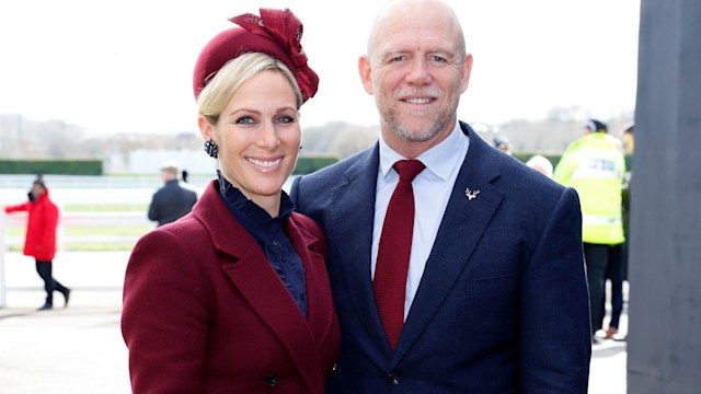 Mike and Zara Tindall at Cheltenham