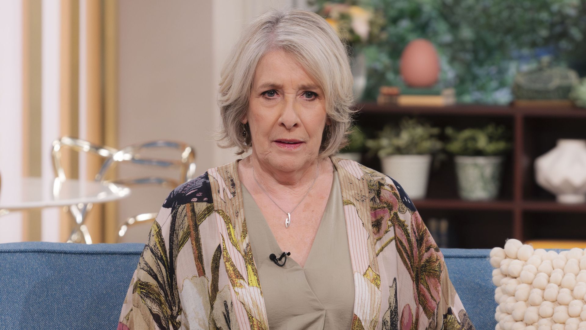 Phyllis Logan looking surprised