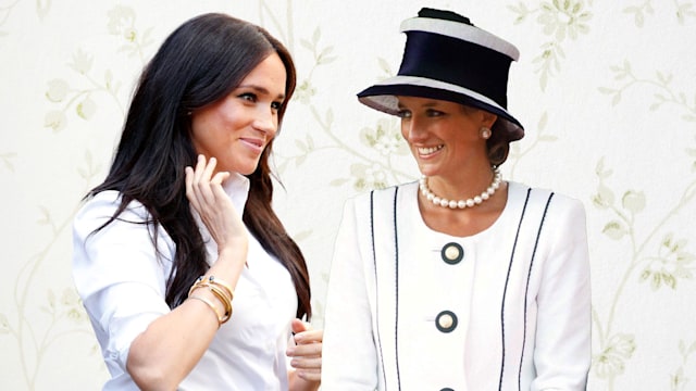 meghan dressed like diana facing eachother