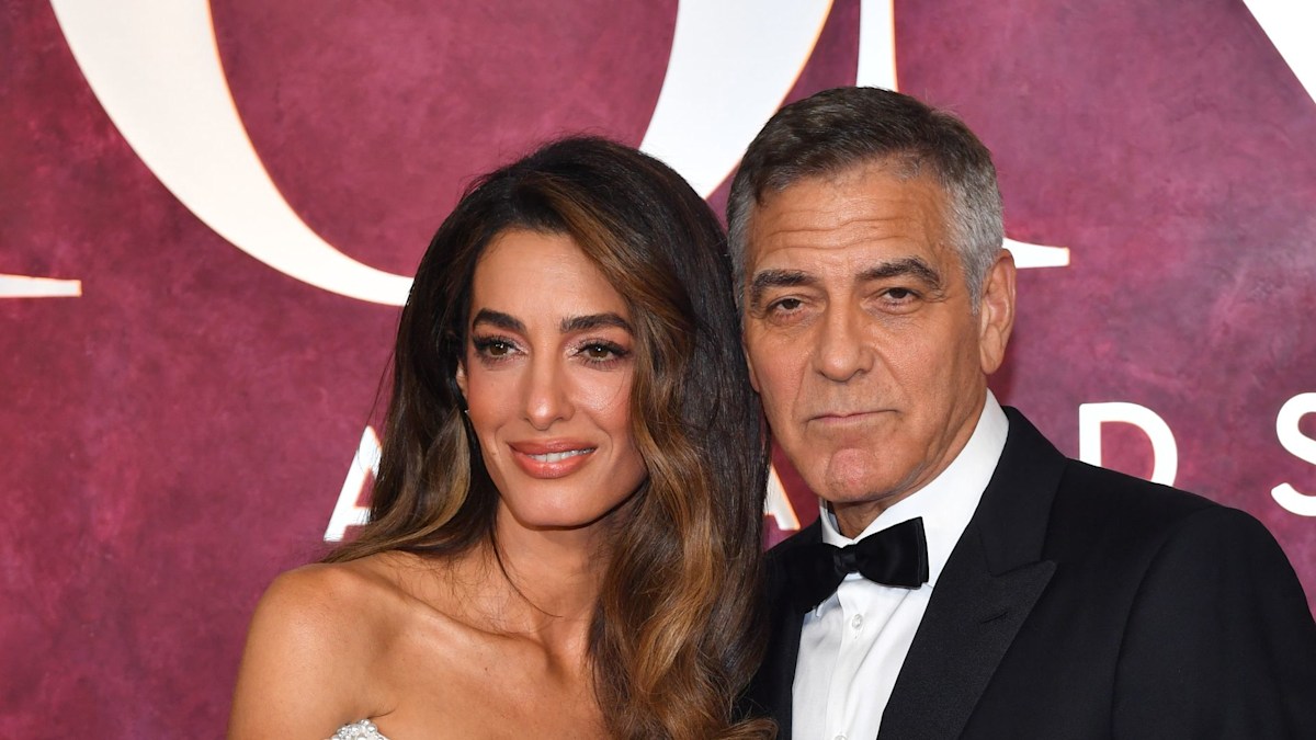 Amal Clooney steals the show in dazzling frock at star studded date night with George