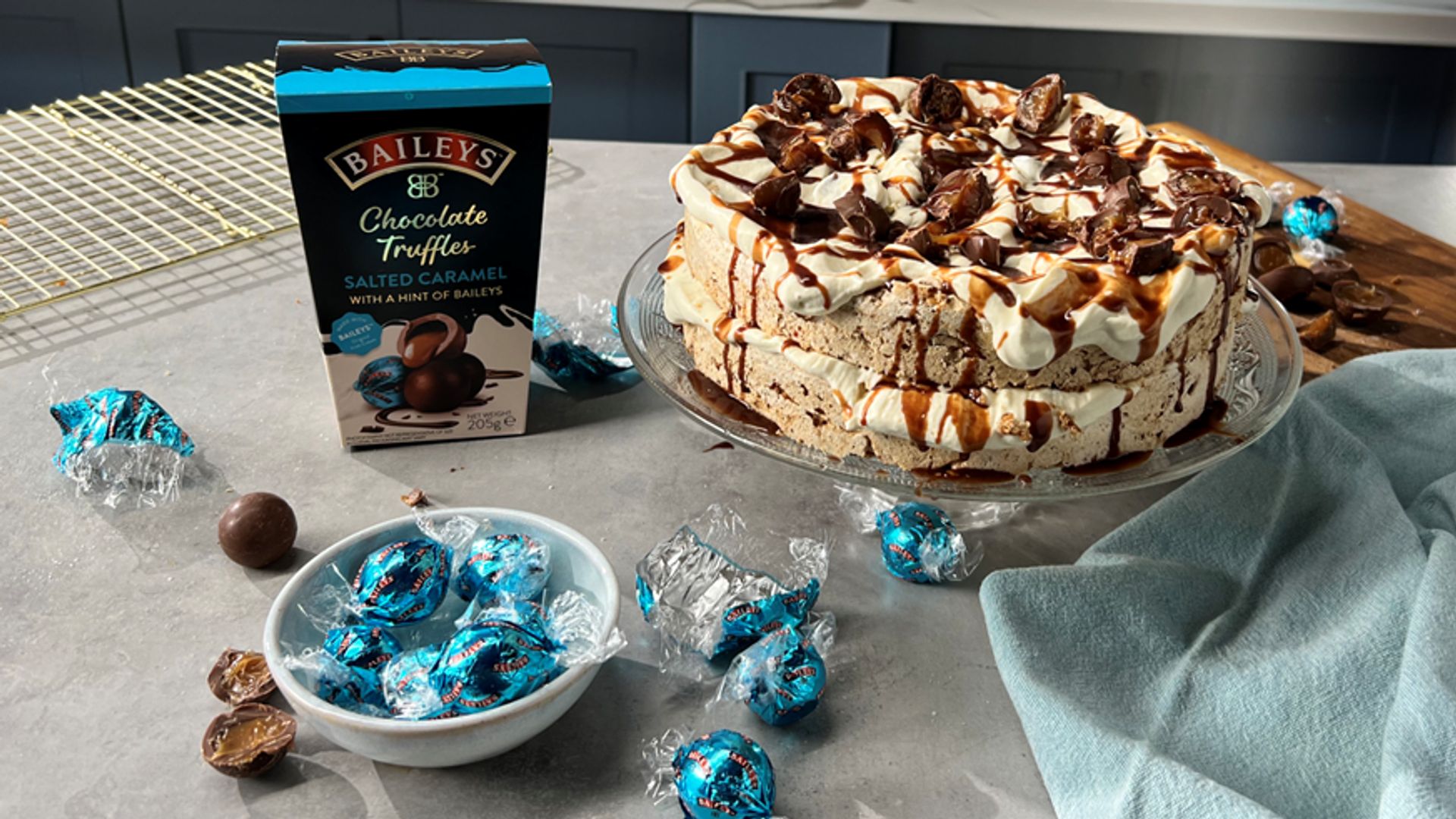 Delight guests with our salted caramel meringue cake recipe - perfect for stress-free hosting