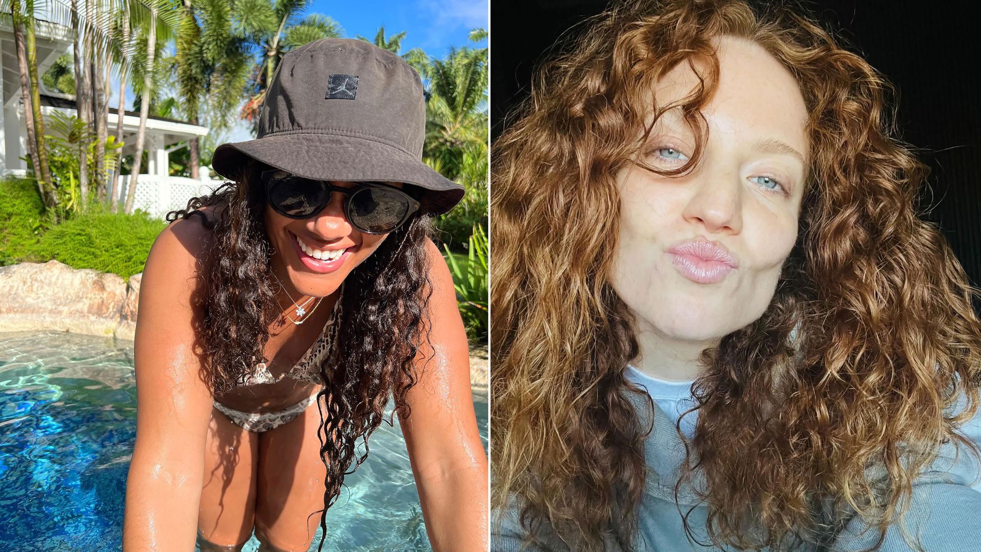 Jess Glynne And Alex Scott Giggle In Their Bikinis As They Deliver Cheeky Message During