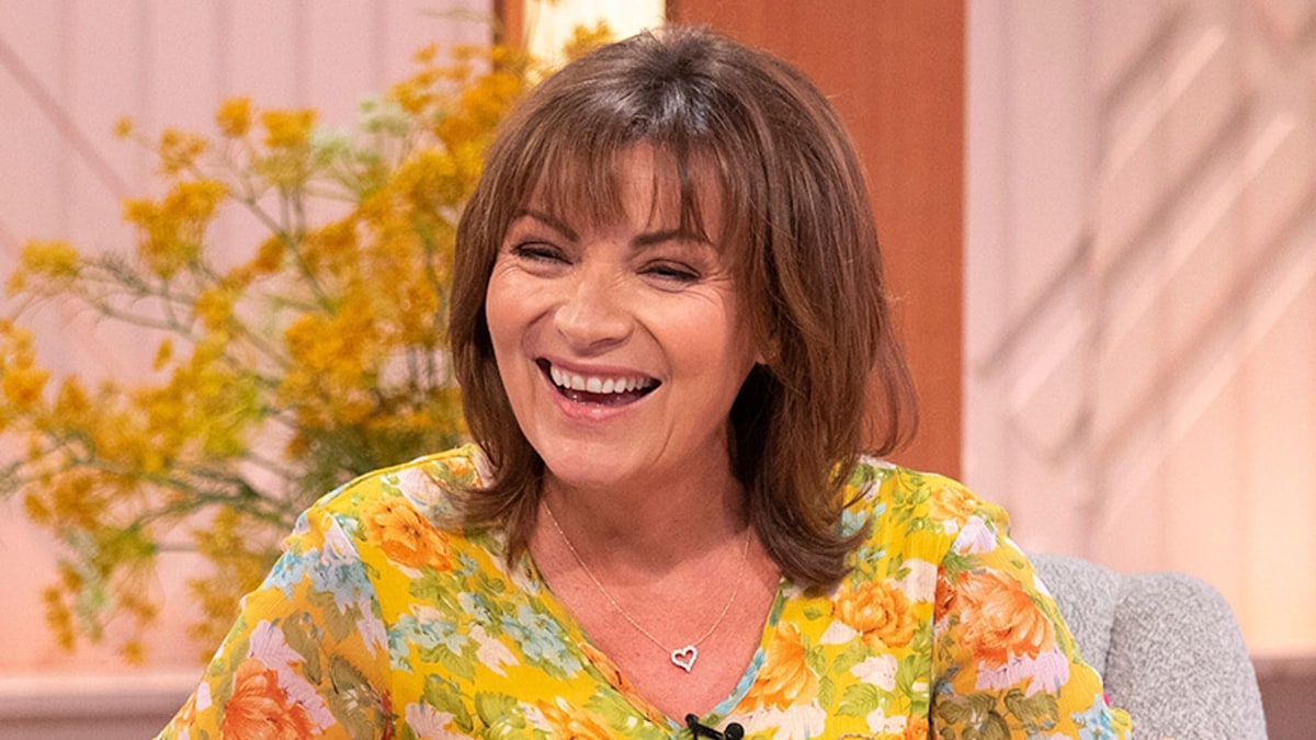 Lorraine wears vibrant floral dress by Topshop to cheer up Britain