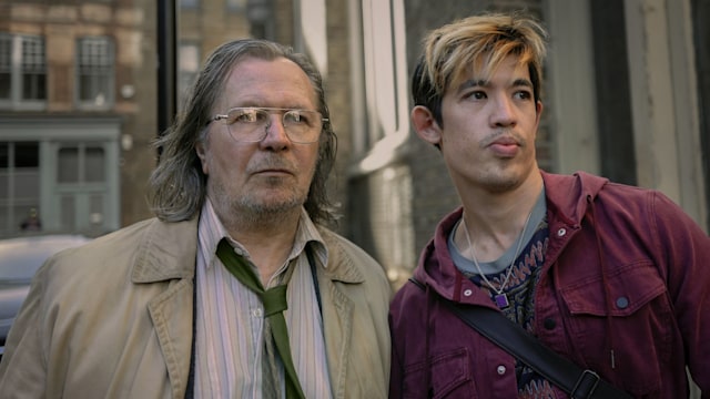 Gary Oldman and Christopher Chung in Slow Horses