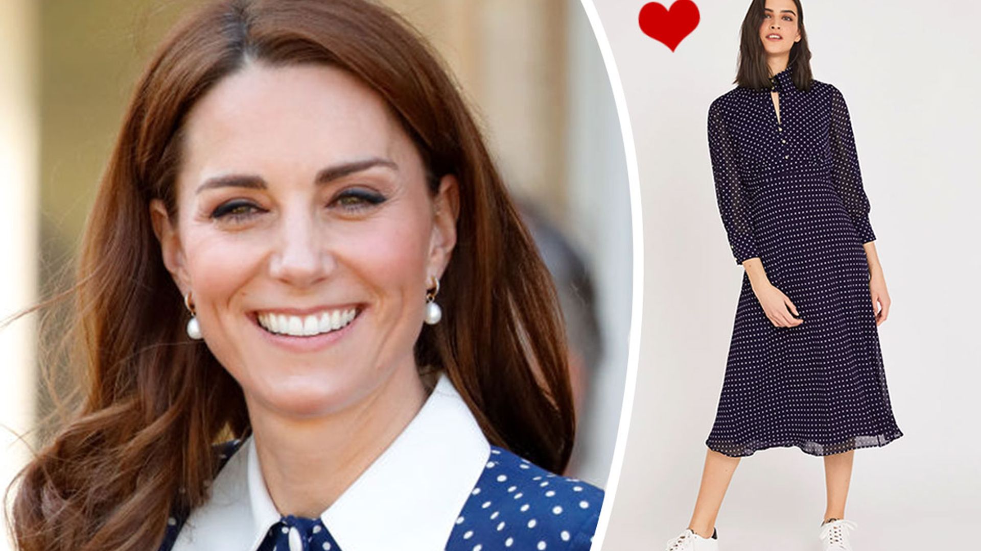 This Marks & Spencer spotty dress is a total Kate Middleton vibe, don't ...