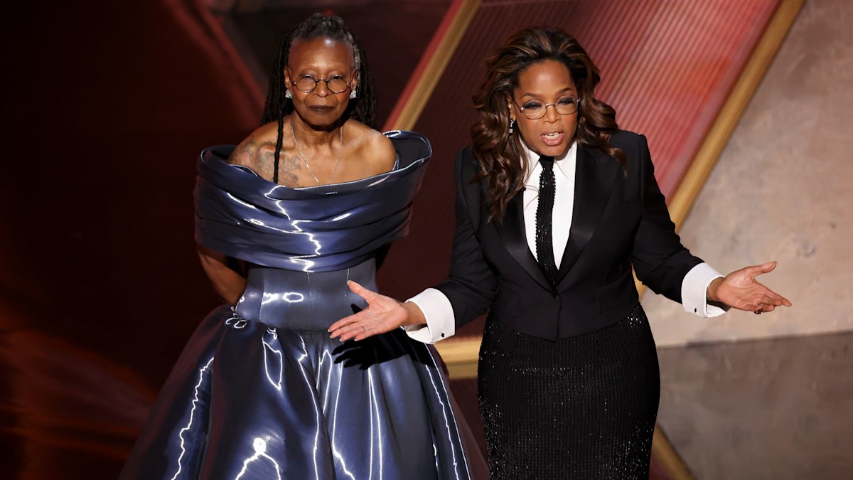 Oprah Winfrey and Whoopi Goldberg showcase incredible weight loss in Colour Purple reunion onstage at Oscars - fans react