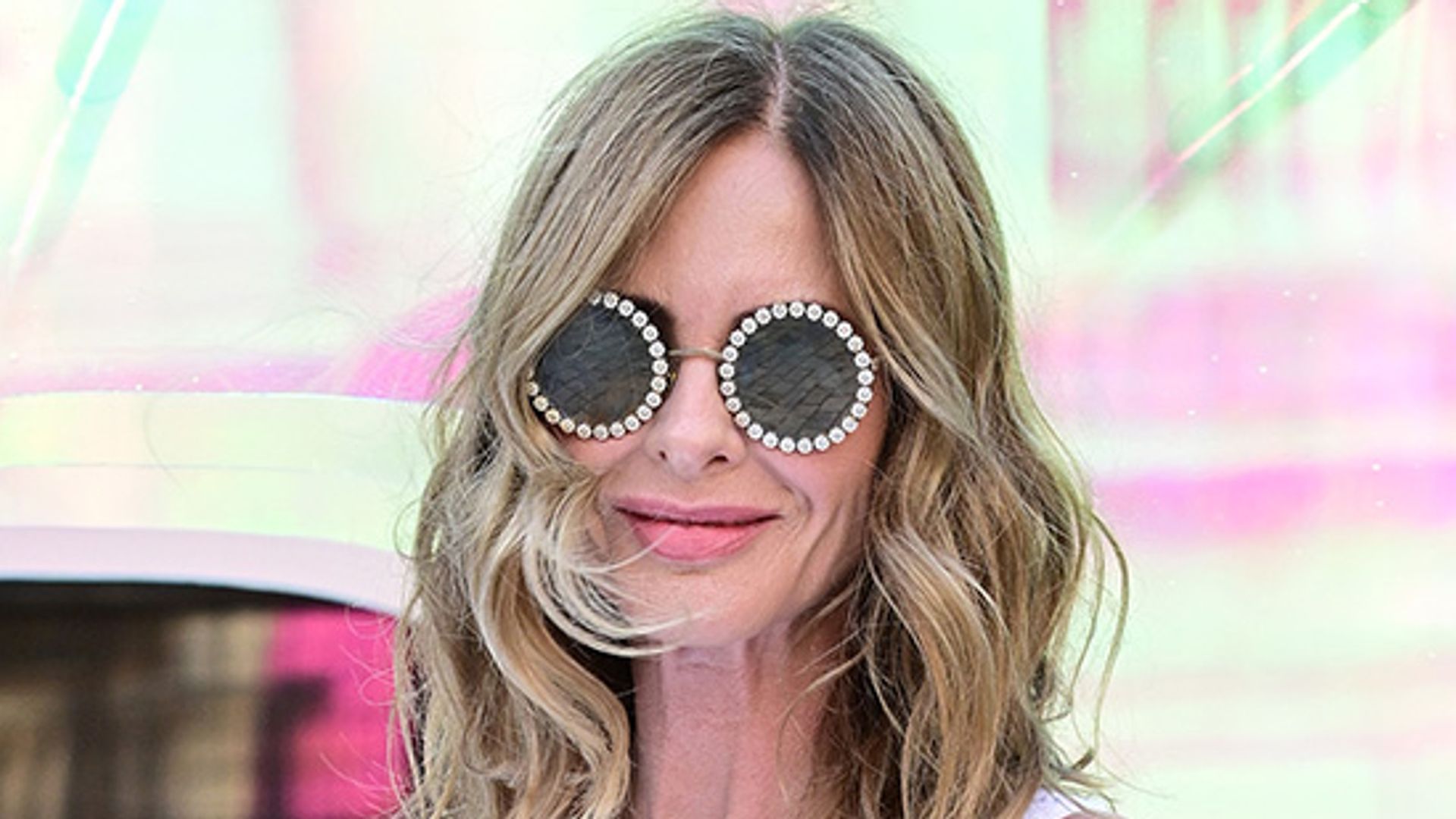 Trinny Woodall in white dress