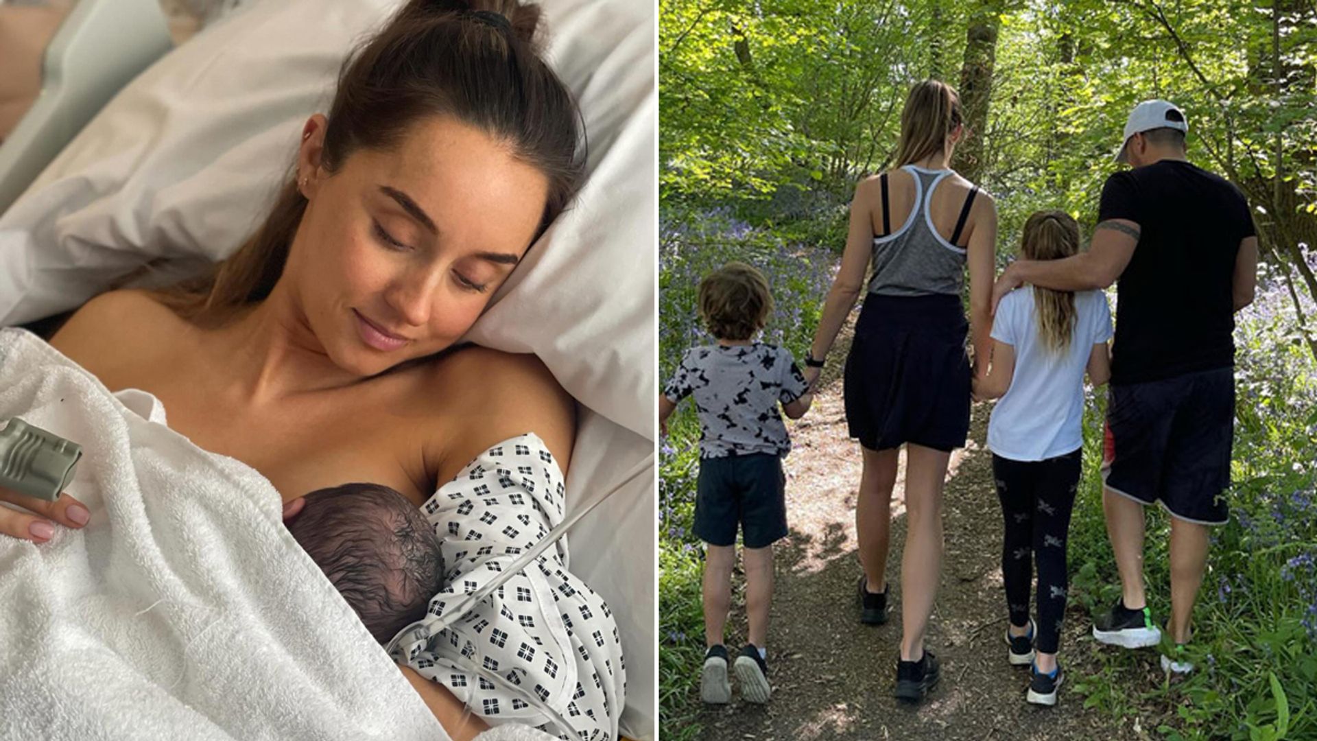 Emily Andre shares intimate family photo of baby Arabella with rarely-seen siblings
