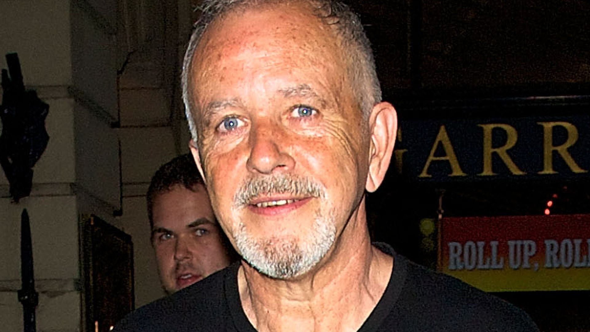 Singer David Essex leaves the Garrick theatre
