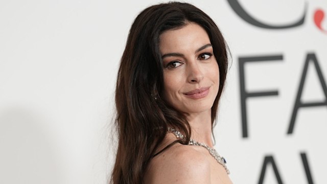 Anne Hathaway at the 2023 CFDA Fashion Awards held at the American Museum of Natural History on November 6, 2023 in New York City