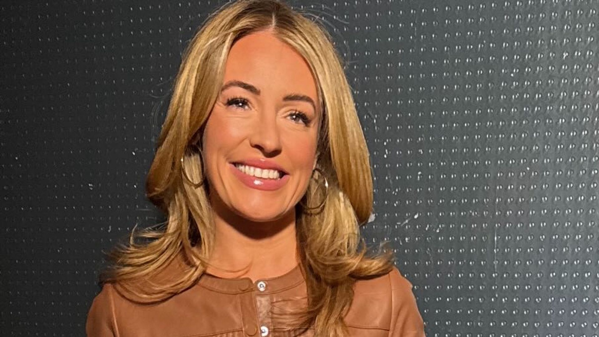 Cat Deeley looks gorgeous in leather Whistles dress – and it’s about to sell out