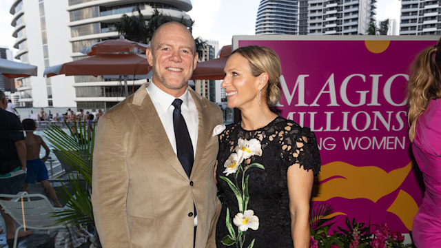 Zara and Mike Tindall attend their first event on the Gold Coast as ambassadors for Magic Millions Carnival 2025 