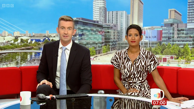 Ben Thompson and Naga Munchetty on BBC Breakfast