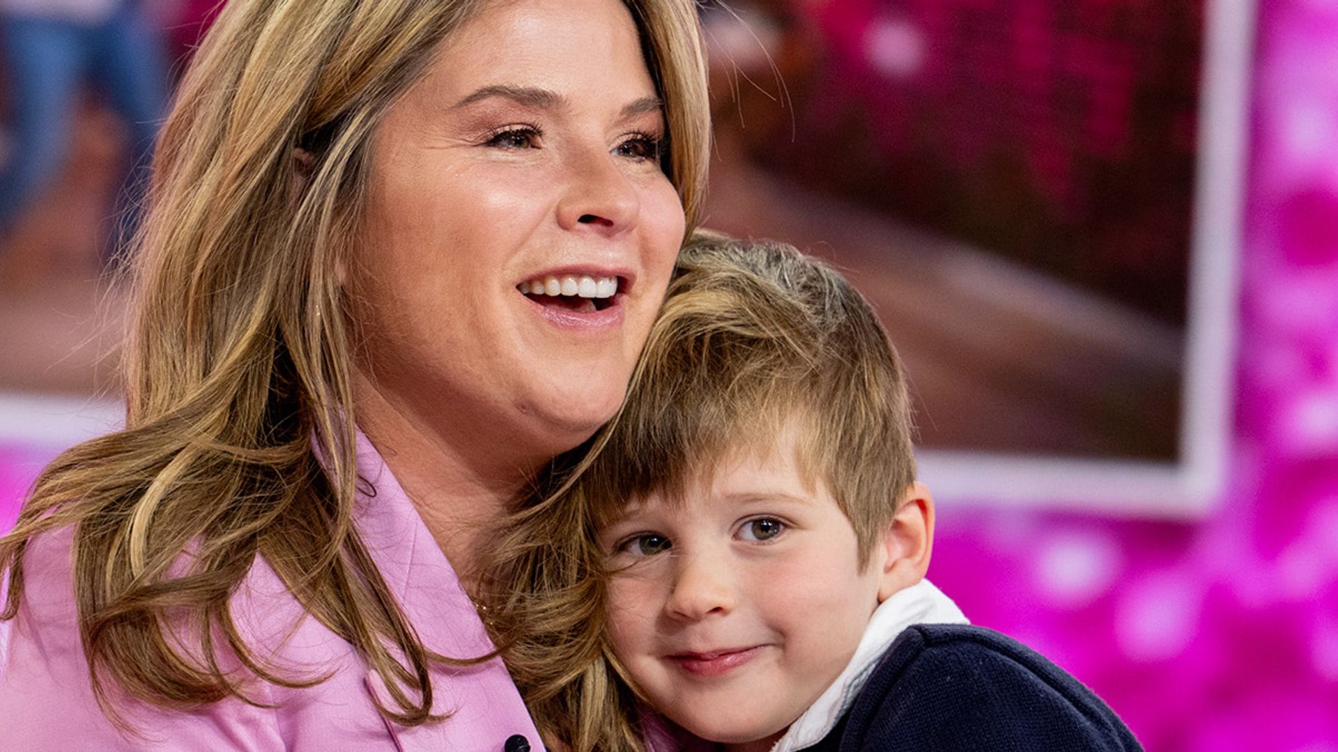 Jenna Bush Hager hugs son Hal on Today 