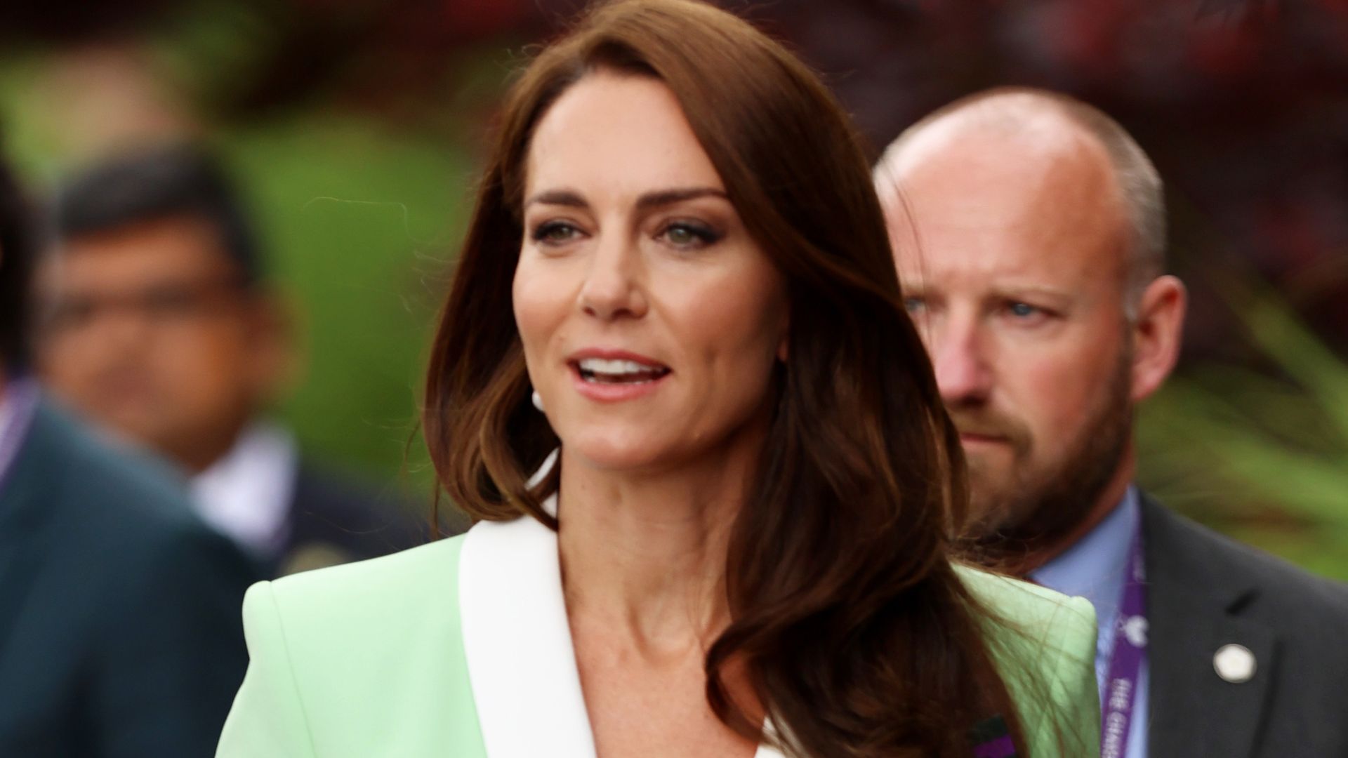 Kate Middleton in mint blazer at Wimbledon