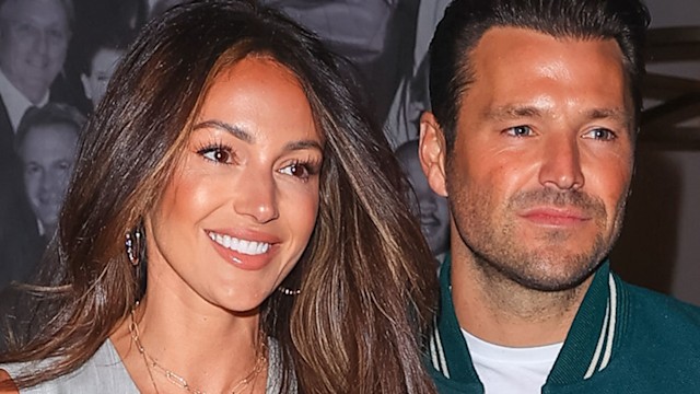 Michelle Keegan and Mark Wright are seen on March 13, 2022 in Los Angeles, California.