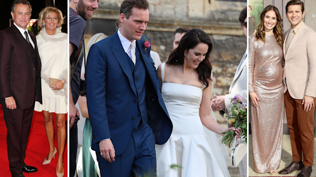 Downton Abbey stars' weddings, including Hugh Bonneville, Michelle Dockery and Allen Leech