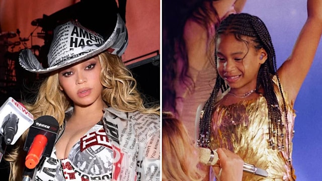 Beyoncé and Rumi Carter on the Cowboy Carter Tour, images courtesy of Beyoncé on Instagram