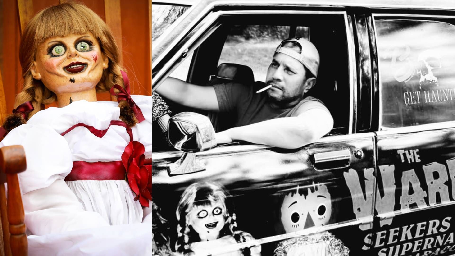 Dan Rivera and an Annabelle doll
