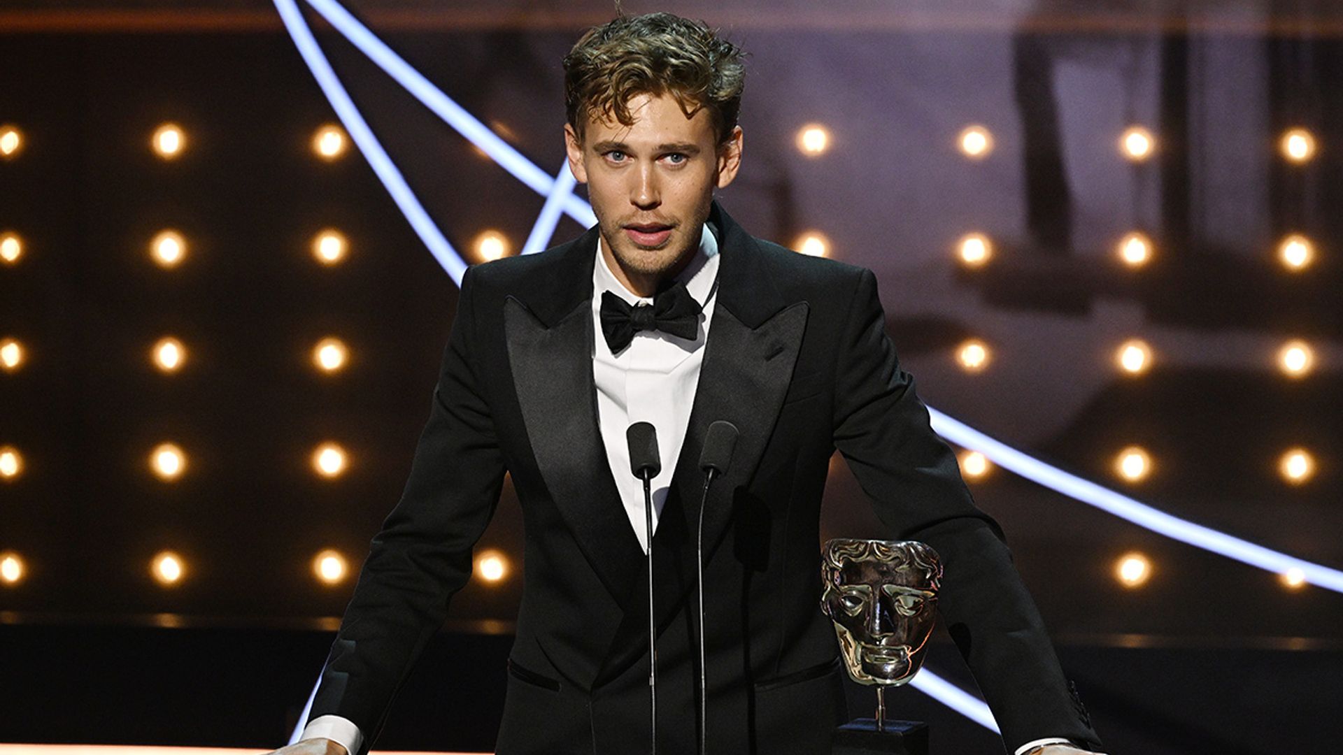 Austin Butler pays tribute to Presley family in emotional BAFTAs speech
