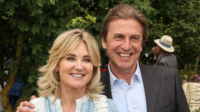 Anthea Turner and Mark Armstrong attending the press day for the RHS Chelsea Flower Show 2023 in London