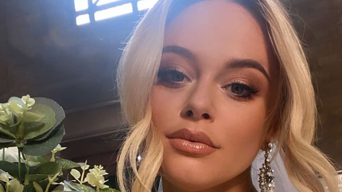 Emily Atack surprises in gorgeous wedding dress following dreamy holiday |  HELLO!