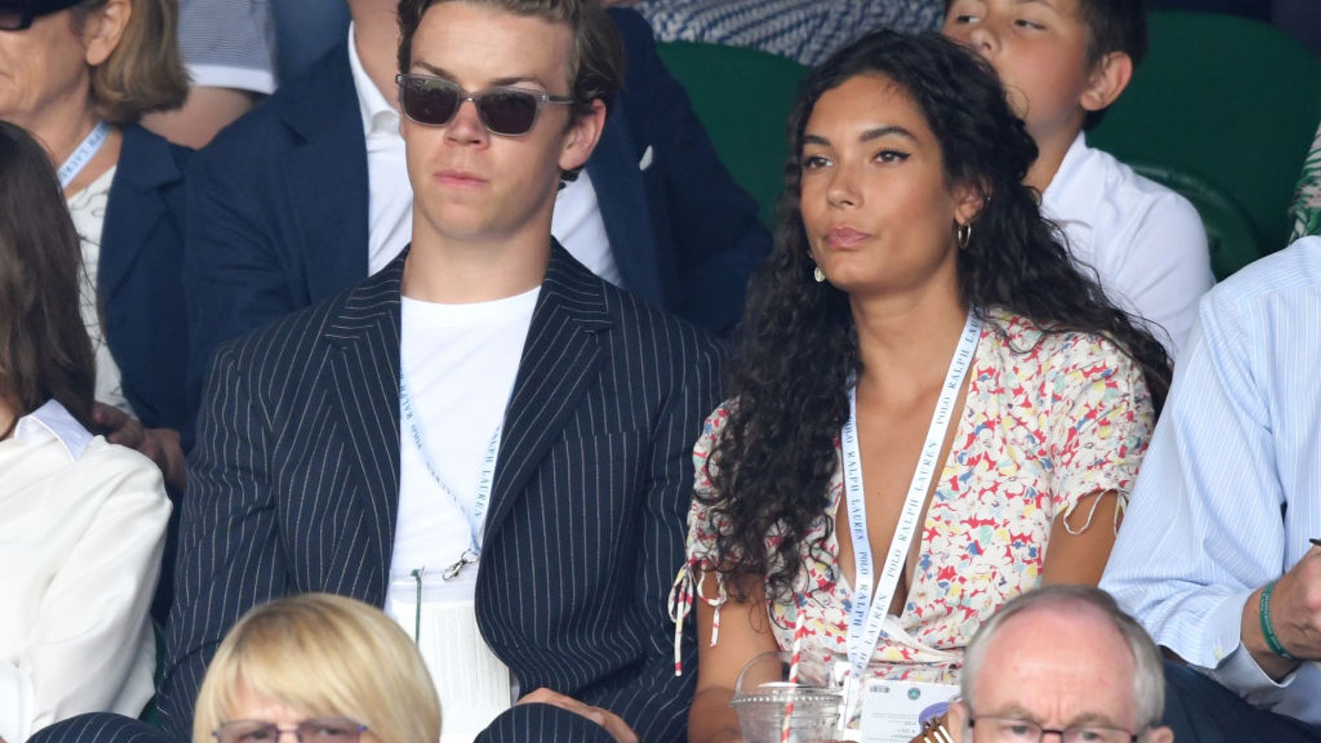 Will Poulter and Yasmeen Scott watch the Wimbledon Tennis Championship in 2019. 