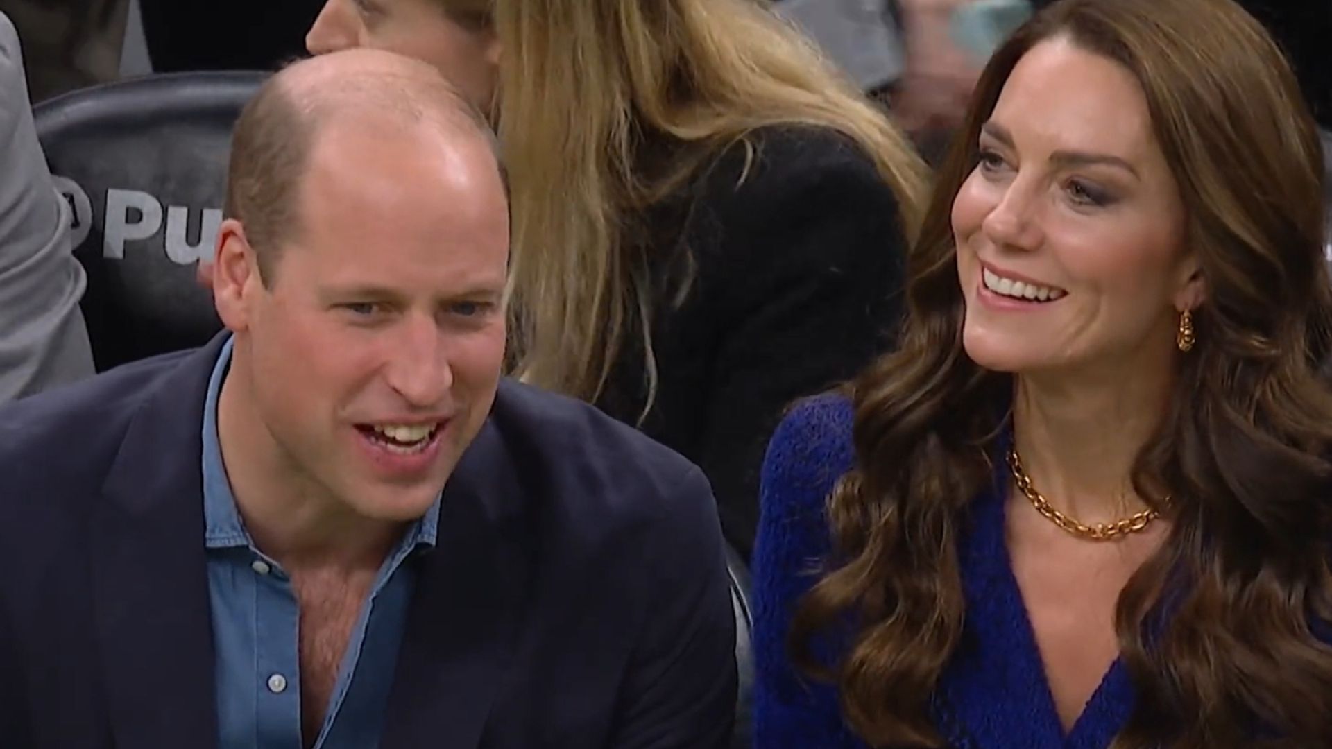 Prince William and Kate Middleton surprise crowds at Boston NBA game