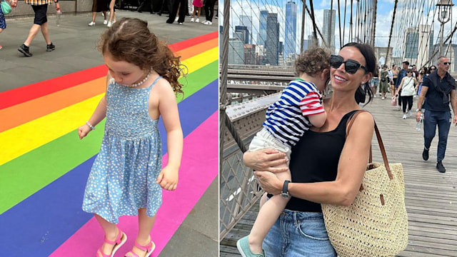 Christine Lampard's children Freddie and Patricia with curly hair 