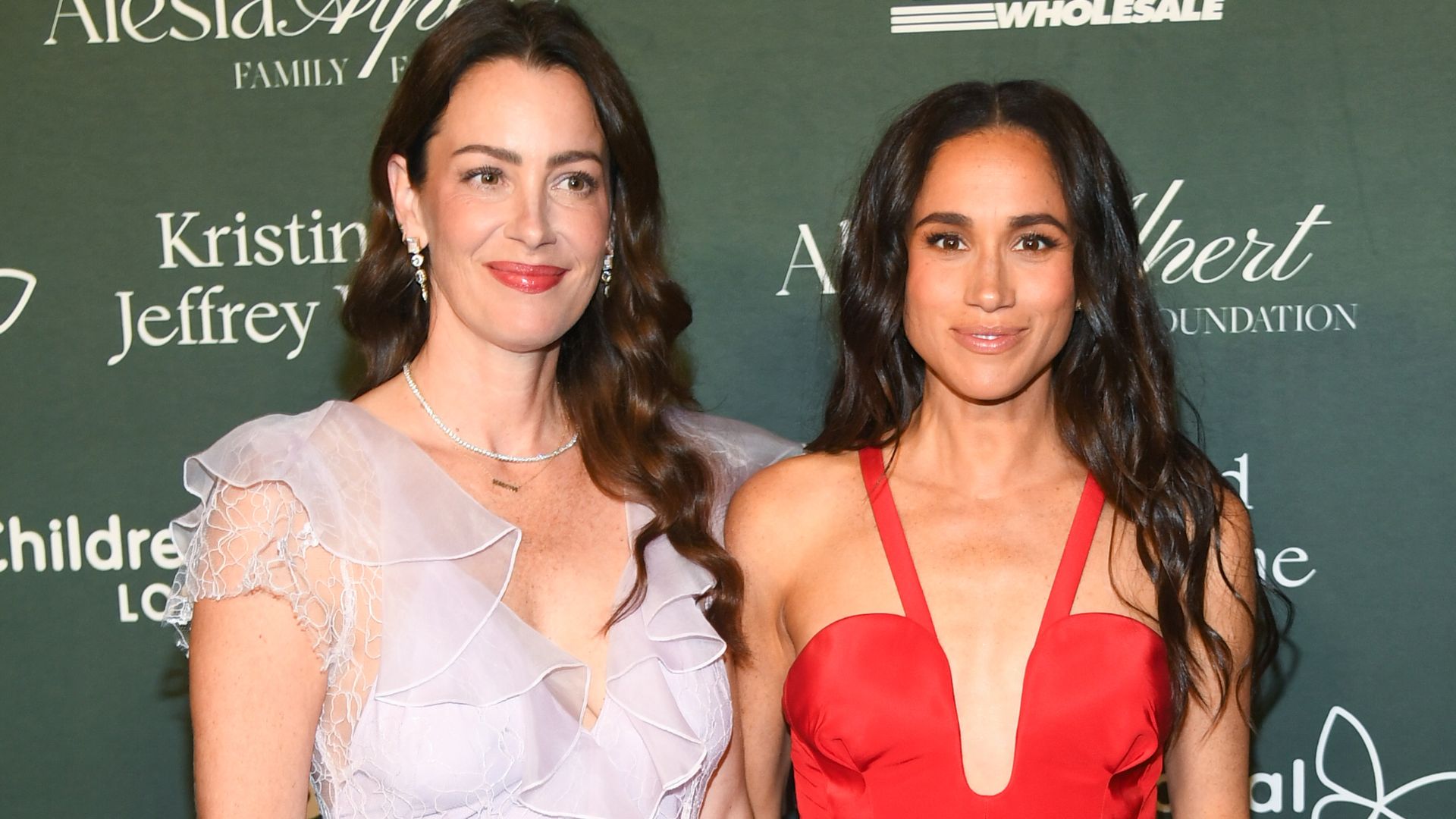 Kelly McKee Zajfen and Meghan, Duchess of Sussex at the 2024 CHLA Gala held at the L.A. Live Event Deck on October 5, 2024 in Los Angeles, California. (Photo by Alberto Rodriguez/Variety via Getty Images)