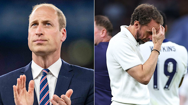 Prince William and Gareth Southgate 