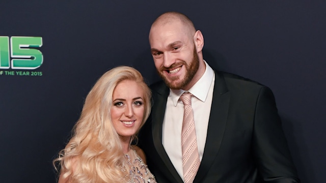 tyson and paris fury at event