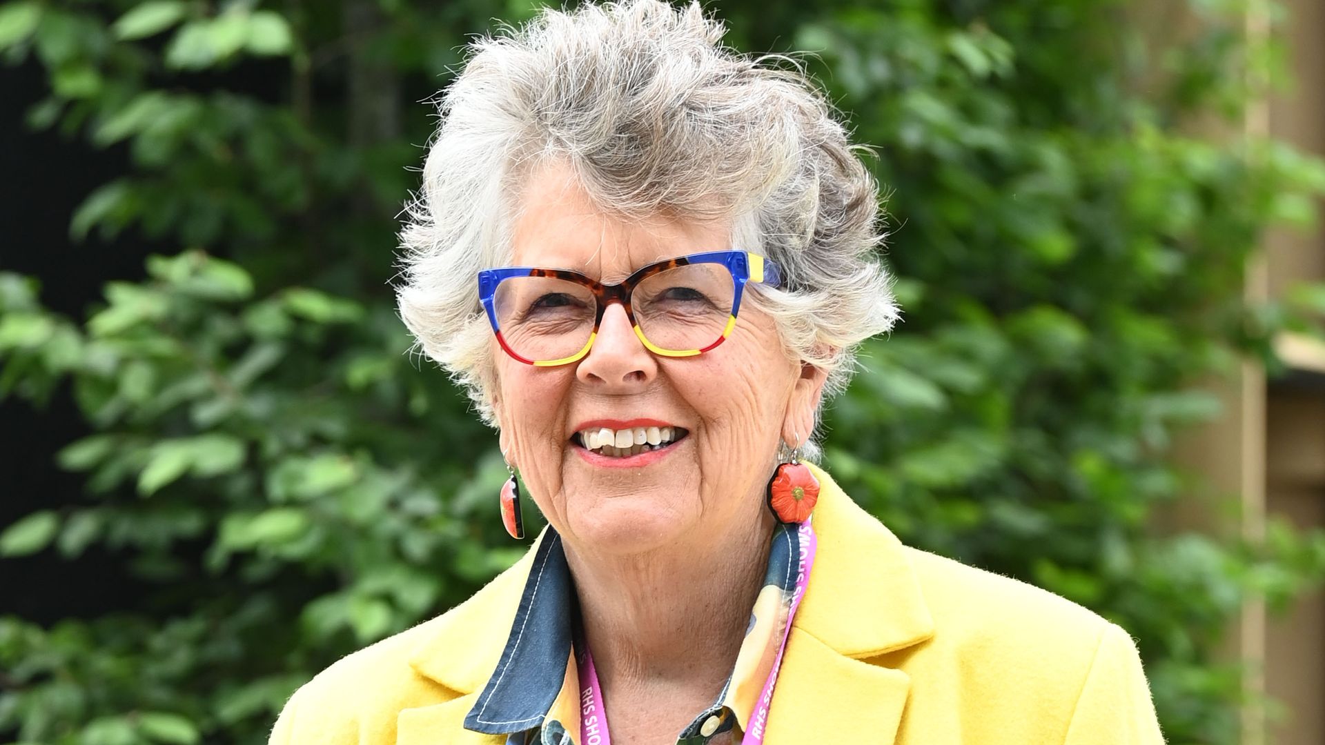 prue leith in yellow blazer