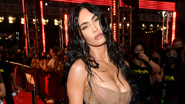 megan fox see-through dress 2021 mtv video music awards