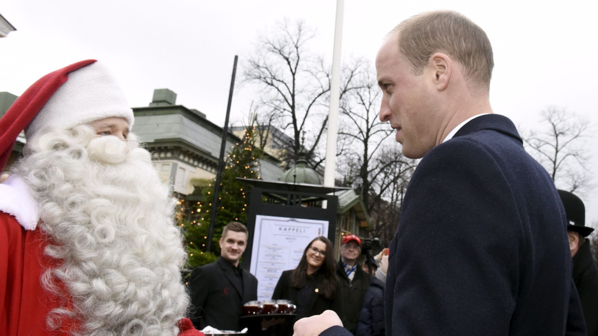 Prince William meets Santa Claus in Helsinki
