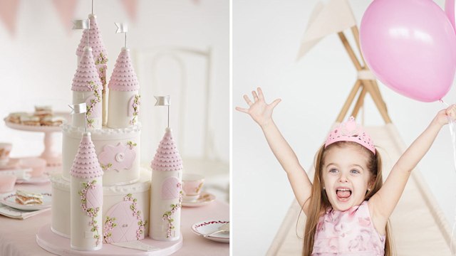 fairy tale castle cake