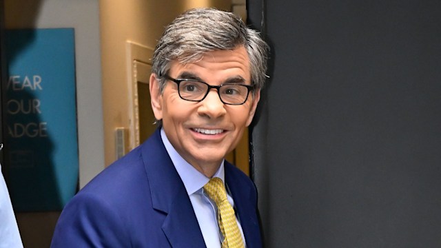 George Stephanopoulos outside the GMA studios 