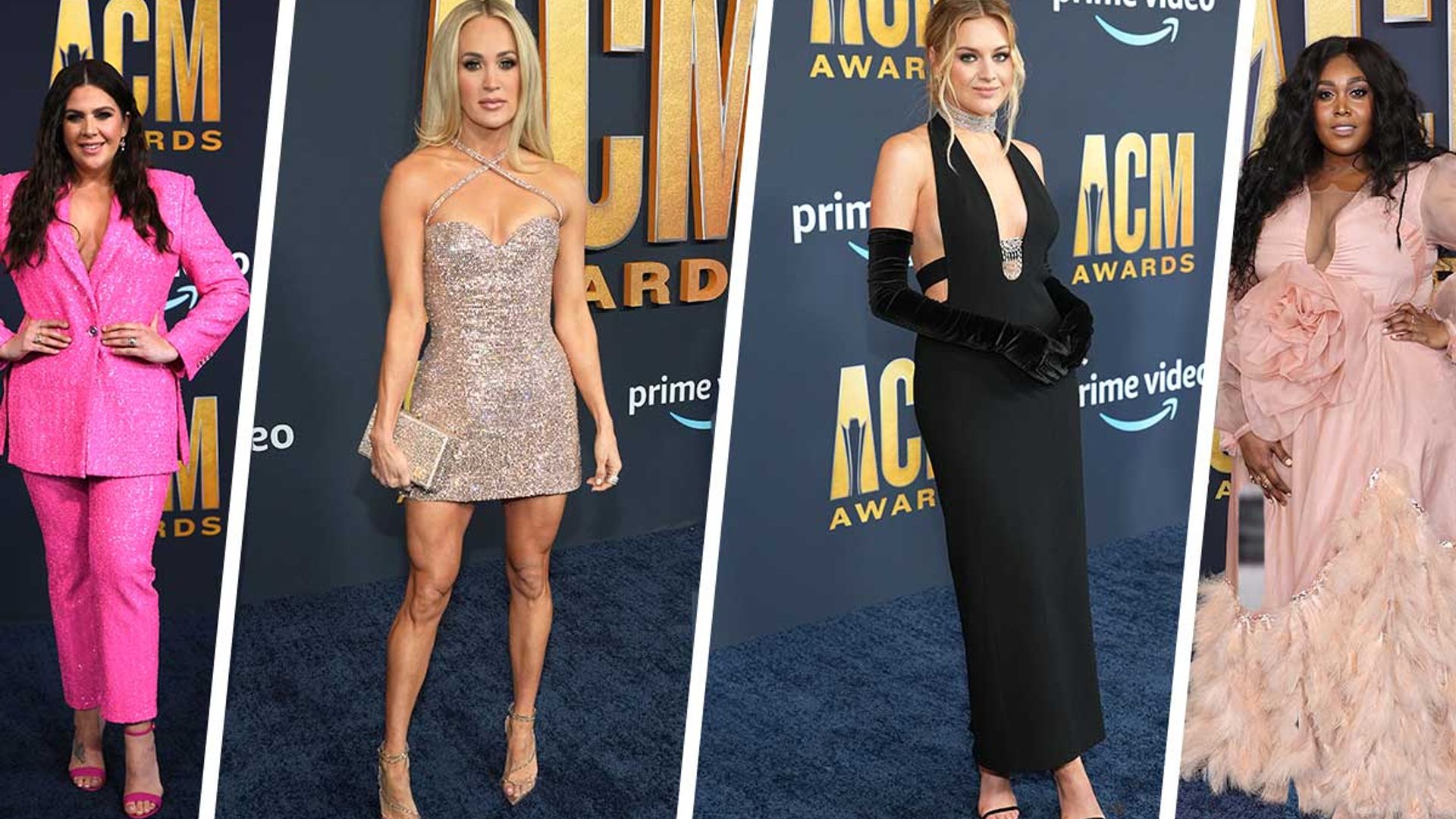 CMAs 2022: Carrie Underwood Wears Dreamy Blue Dress on Red Carpet