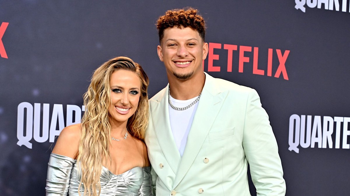 Patrick Mahomes' wife Brittany exposes bare chest in sizzling swimsuit  photos ahead of Super Bowl | HELLO!