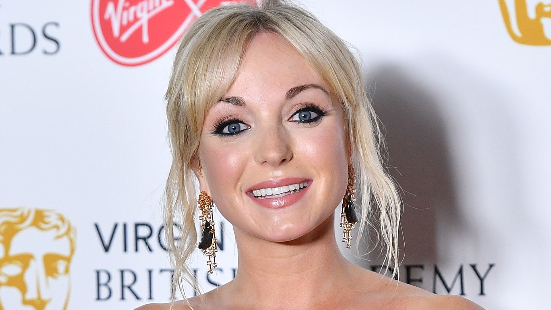 Helen George  in the press room during the Virgin TV British Academy Television Awards at The Royal Festival Hall on May 13, 2018 in London, England