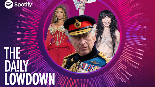 Beyonce, King Charles and Loreen in Daily Lowdown logo