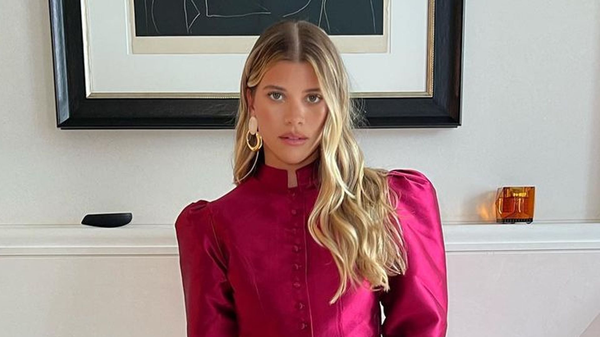 Sofia Richie wearing pink for the Coronation Concert