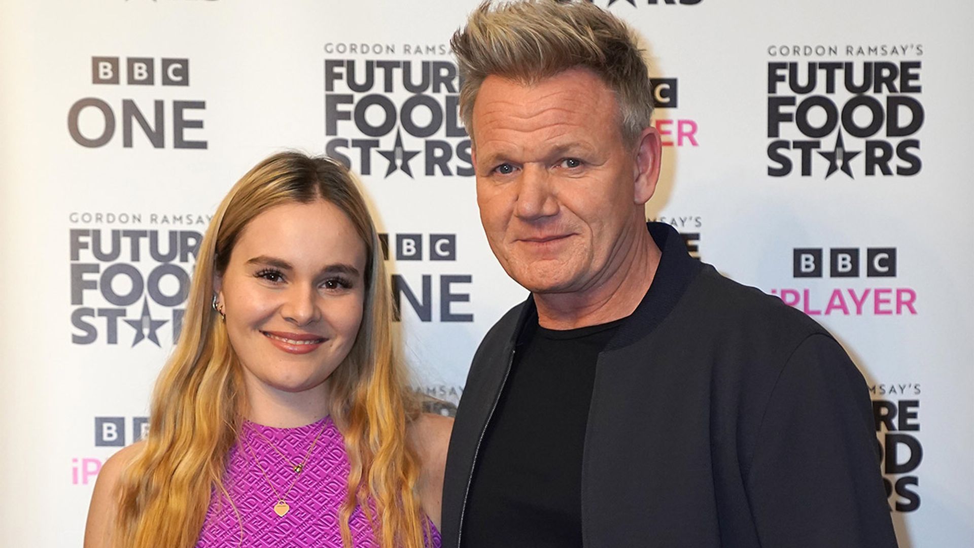 gordon ramsay and daughter tilly in purple