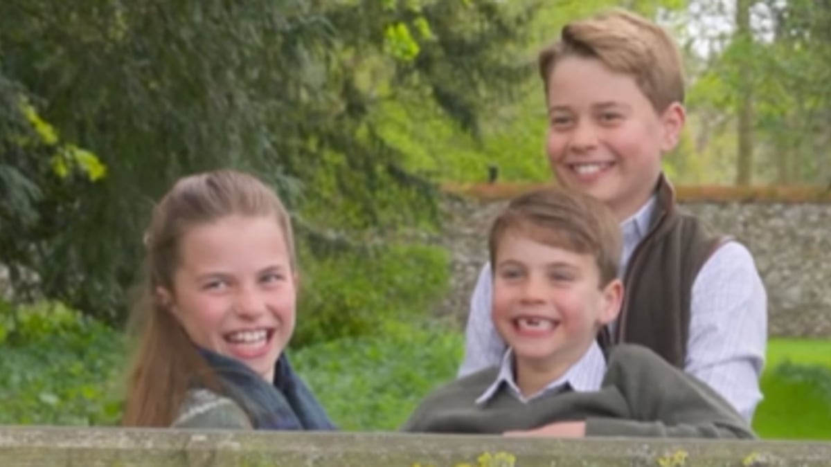 Prince George is adorable alongside siblings Princess Charlotte and Prince Louis in new birthday footage